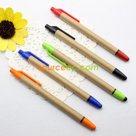 Customization Recycled Paper Stylus With Ballpoint Pen Corporate Gifts