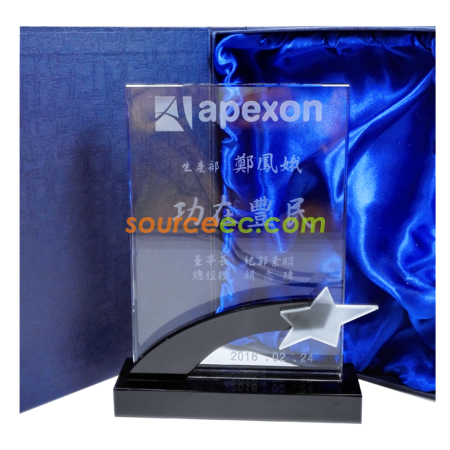 Customization Black Label Crystal Awards Corporate Gifts