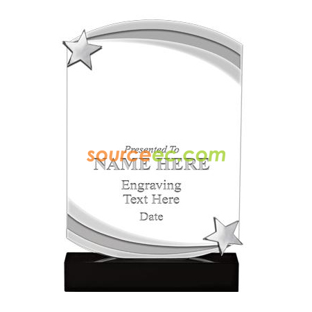 Customization Black Label Crystal Awards Corporate Gifts