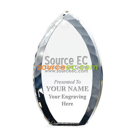 Tear Drop Crystal Award