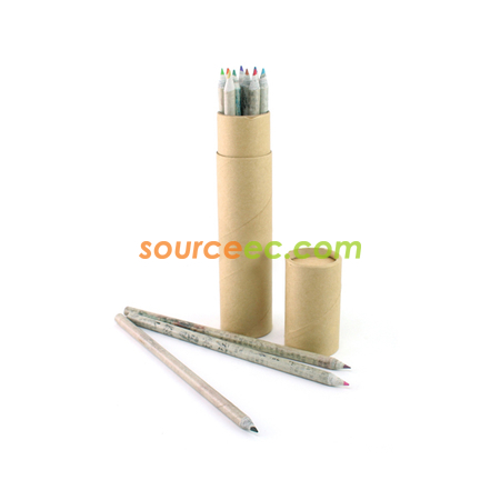 12 pcs Recycled Color Pencil Set