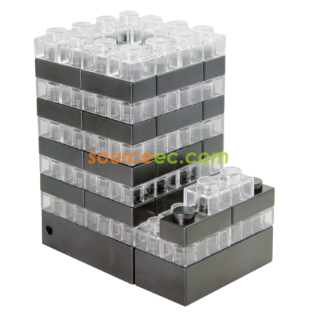 Customization Gattola 3-In-1 Small Brick Pen Holder, With Light Effect Corporate Gifts