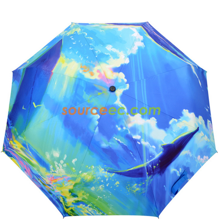 Customization Color 21-inch Three-folding Umbrella Corporate Gifts