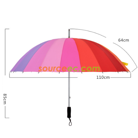 Customization 24 Colors Straight Umbrella Corporate Gifts