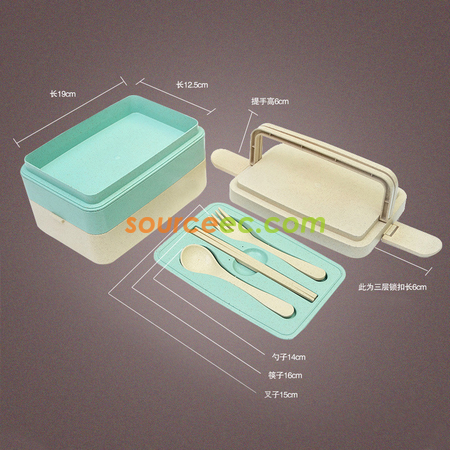 Customization 300ML Wheat Straw Lunchbox Corporate Gifts