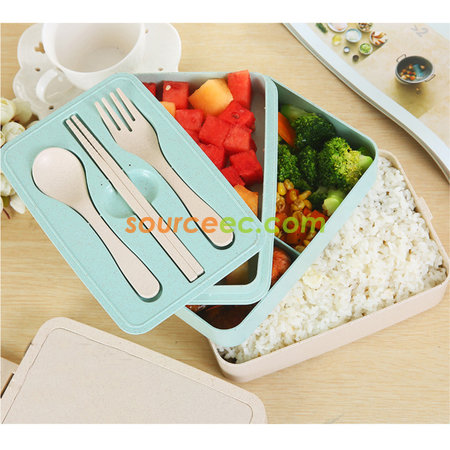 Customization 300ML Wheat Straw Lunchbox Corporate Gifts