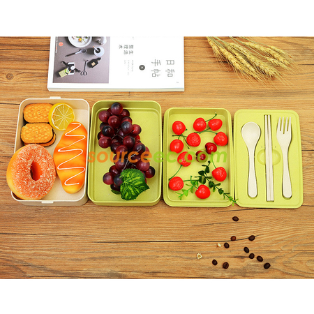 Customization 300ML Wheat Straw Lunchbox Corporate Gifts