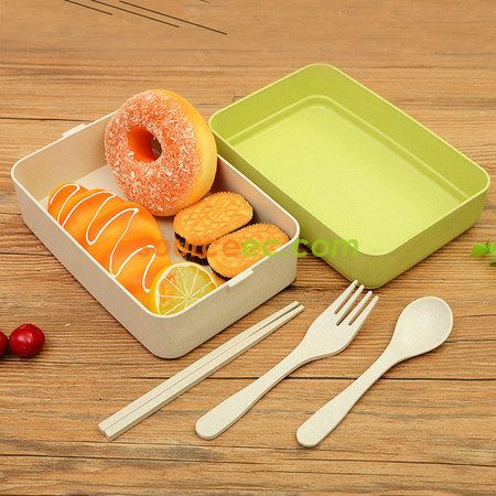 Customization 300ML Wheat Straw Lunchbox Corporate Gifts