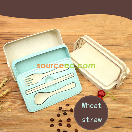 Customization 300ML Wheat Straw Lunchbox Corporate Gifts