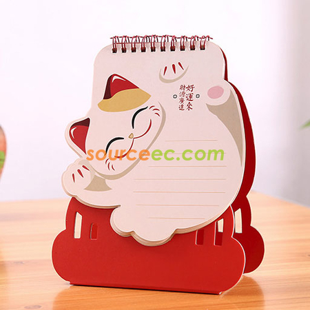 Customization Lucky Cat Desk Calendar Corporate Gifts