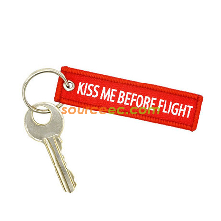 Customization Key Chain with Weaving Label Corporate Gifts