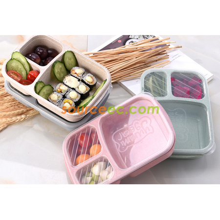Customization Wheat Straw Lunchbox Corporate Gifts