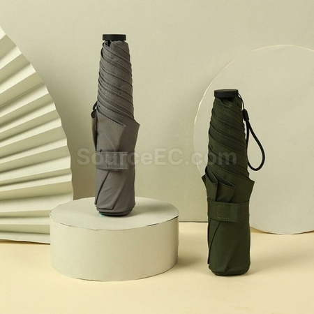 Customization Ultra-Light Carbon Fiber Tri-Fold Portable Umbrella Corporate Gifts