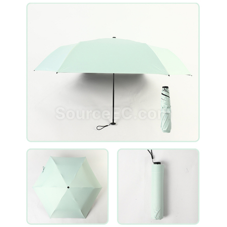 Customization Ultra-Light Carbon Fiber Tri-Fold Portable Umbrella Corporate Gifts