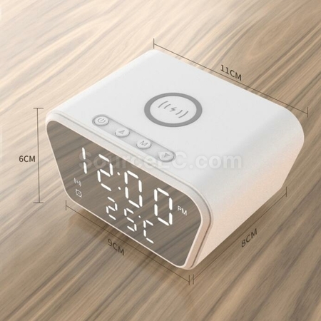 Customization Multifunctional Wireless Charging Temperature Alarm Clock Corporate Gifts