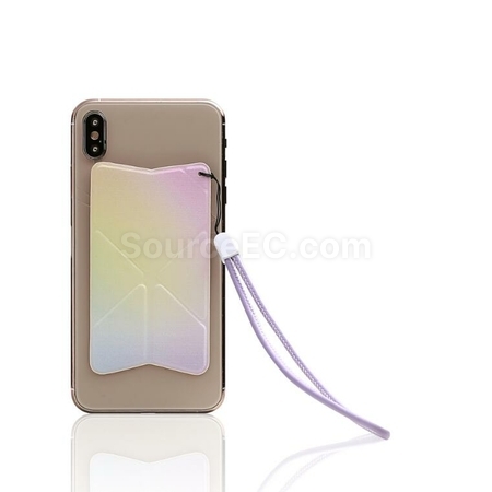 Customization Faux Leather Phone Holder with Back Sticker Corporate Gifts
