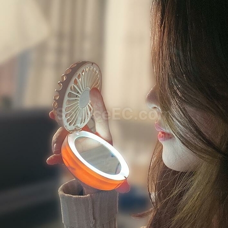 Customization 2-in-1 USB Charging LED Fill Llight Small Fan Corporate Gifts