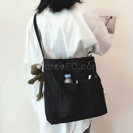 Customization Double Pocket Canvas Messenger Bag Corporate Gifts