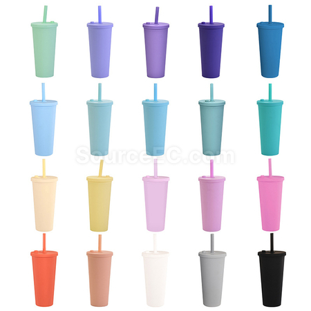 Customization Double-layer Straw Cup Corporate Gifts