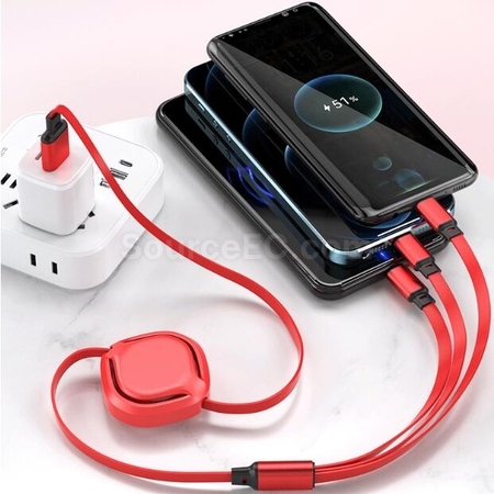 Customization Macaron One-To-Three Charging Cable Corporate Gifts
