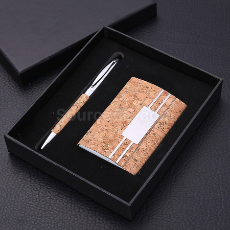 Customization Card Holder + Pen Gift Set Corporate Gifts