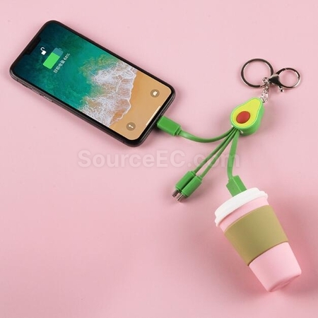 Customization Avocado Mobile Phone Data Cable Corporate Gifts