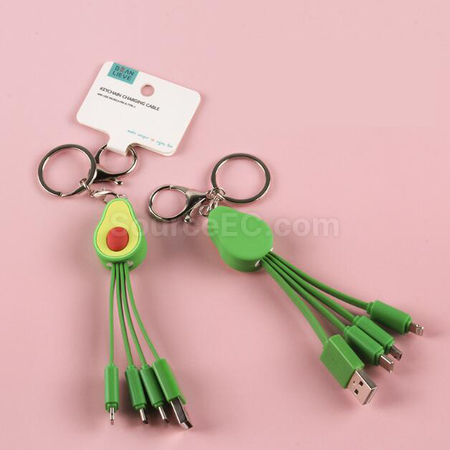 Customization Avocado Mobile Phone Data Cable Corporate Gifts