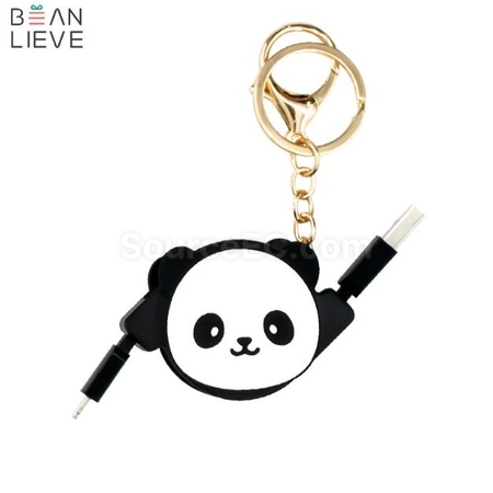 Customization Cartoon Panda Telescopic Data Cable Corporate Gifts