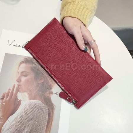 Customization Thin Leather Clutch Corporate Gifts