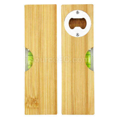 Customization Spirt Bamboo Bottle Opener Leveller Corporate Gifts