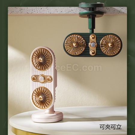 Customization 360° Rotating Mini Fan With Clips Corporate Gifts