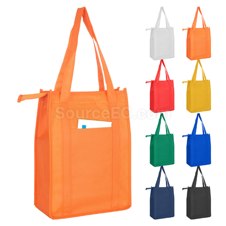 Customization Non Woven Cooler Bag with Top Zip Closure Corporate Gifts