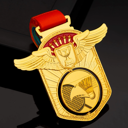 Customization Badminton Hollow Rotating Medal Corporate Gifts