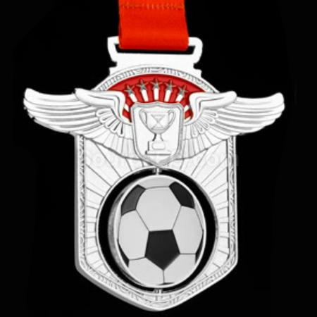 Customization Football Hollow Rotating Medal Corporate Gifts