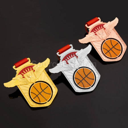 Customization Basketball Hollow Rotating Medal Corporate Gifts