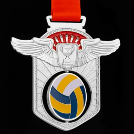 Customization Volleyball Hollow Rotating Medal Corporate Gifts