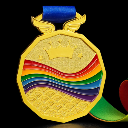 Customization Rainbow Metal Medal Corporate Gifts