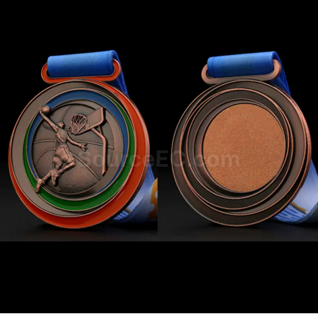 Customization Basketball Metal Medal Corporate Gifts