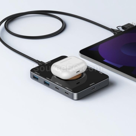 Customization Type-c Docking Station 15W Wireless Fast Charging Corporate Gifts