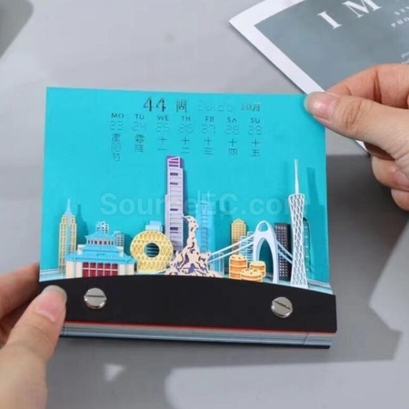 Customization Customized Paper Carving Calendar Corporate Gifts