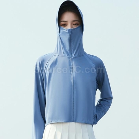 Customization UV Protection Hooded Ultra-Thin Sun Protection Clothing Corporate Gifts