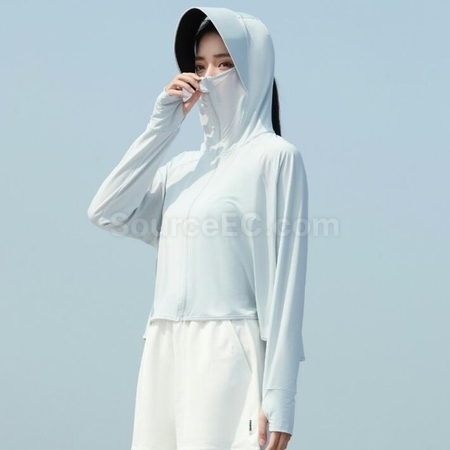 Customization UV Protection Hooded Ultra-Thin Sun Protection Clothing Corporate Gifts