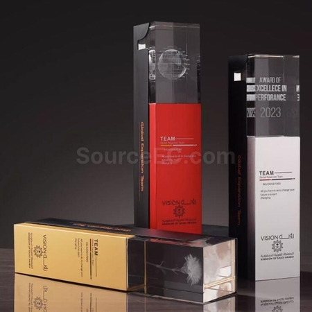 Customization Eye-Catching Metal Crystal Trophy Corporate Gifts