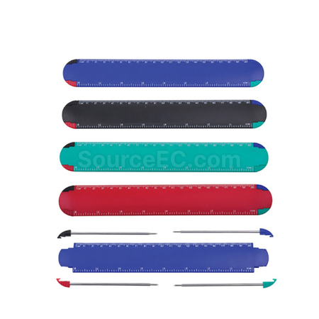 Customization Ruler with 4pcs Ball Pen Corporate Gifts