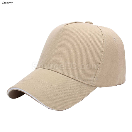 Customization Nevaso 5 Panel Heavy Cotton Sandwich Cap Corporate Gifts