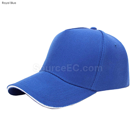 Customization Nevaso 5 Panel Heavy Cotton Sandwich Cap Corporate Gifts
