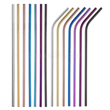 Customization Stainless Steel Straw 6MM x 215MM Corporate Gifts