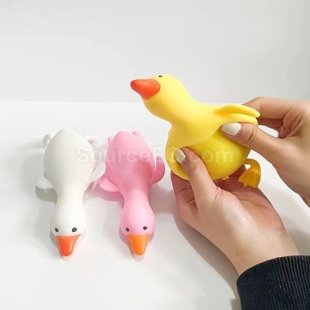 Customization Big White Goose Stress Relief Toy Corporate Gifts