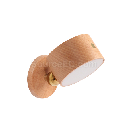 Customization Environmental Protection Solid Wood Rotating Lamp Corporate Gifts