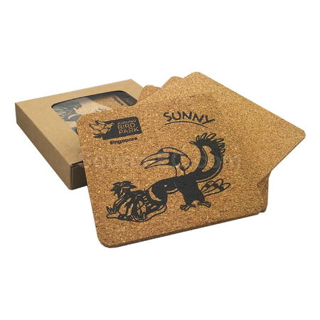 Cork Coaster With Silk Print